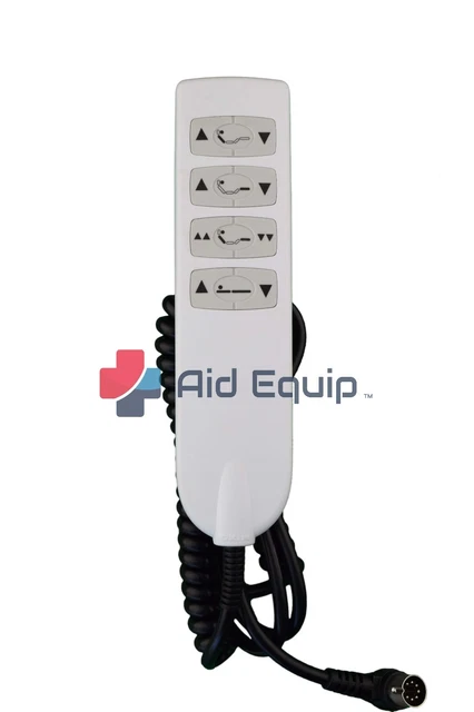 Adjustable electric hospital bed hand control (Dewert 79854)