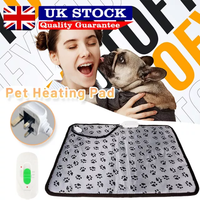 Pet Heating Pad Cat Dog Electric Heat Mat Heated Bed Dog Puppy Whelping Pads UK