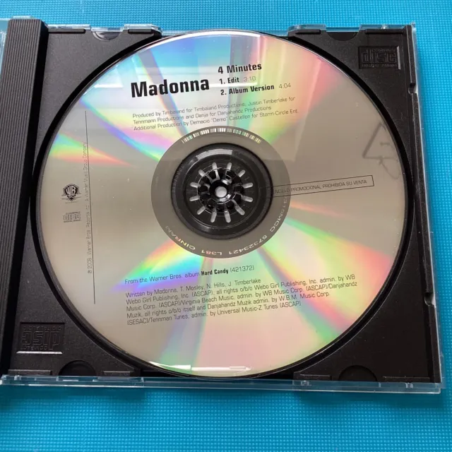 MADONNA - 4 Minutes - RARE PROMO CD