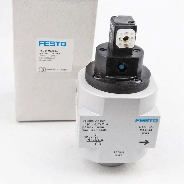 UNA Nuova Valvola di avviamento di sicurezza sorgente d'aria Festo HEE-D-MAXI-24 172962