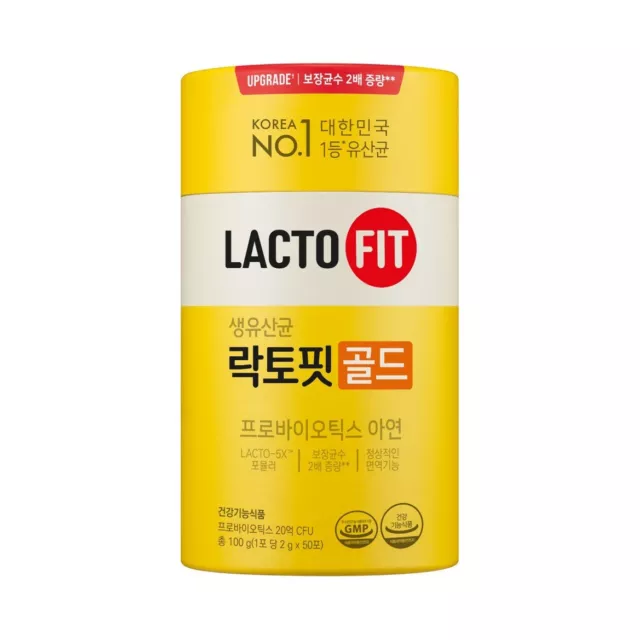 Lacto Fit 20 Billion Raw Lactic Acid Bacteria Gold 50 Packets