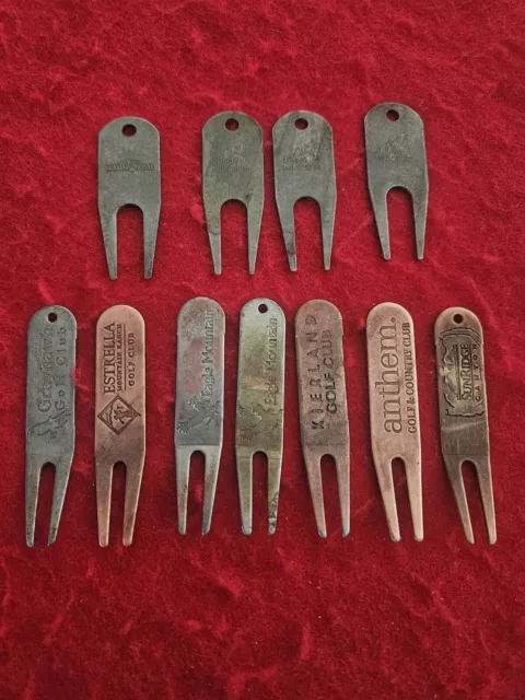 11 vintage Arizona and Colorado divot tool Anthem, Gray Hawk ,Eagle Mountain.