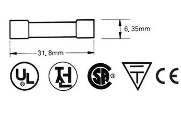 10 x Fusible verre 6x32mm temporise 2.5A                                 FU6T2A5 2