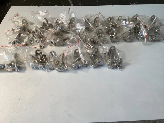 Lot of 26 Stainless Universal Steel Mounting Bracket Clamps Fog Lights or other