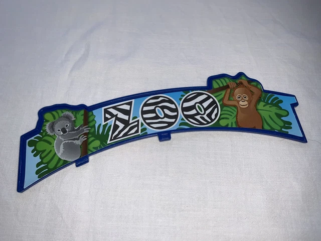 LOT PLAYMOBIL 4850 - Entrée Du Zoo Avec Comptoir, Portail Et Serrure - Occasion Très Bon état