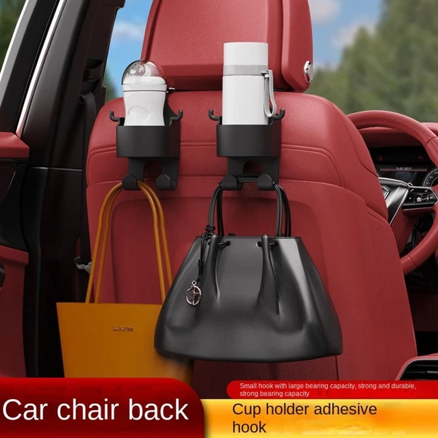 Storage Organizer Headrest Cup Holder Plastic Caddy Storage Box  Car Headrest