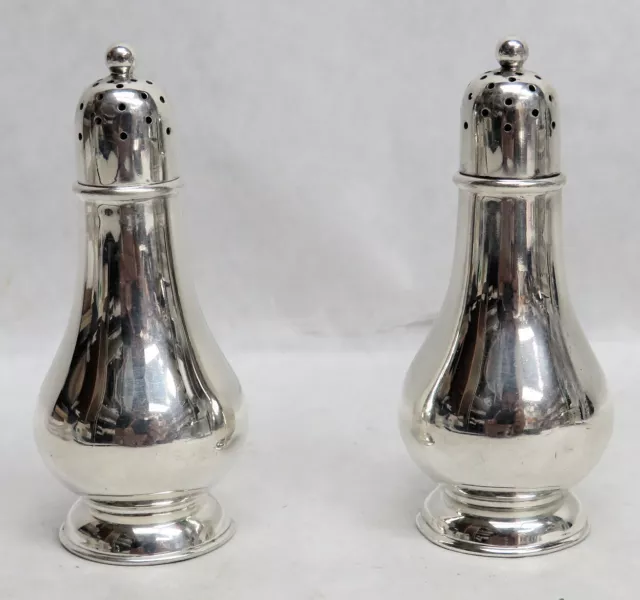 Classic Tiffany & Co Sterling Silver 3" Personal Salt & Pepper Shakers