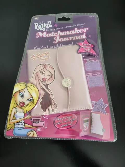 Bratz Matchmaker Diary Journal New NIP Blank Address Book Pink Satin MGA Cloe