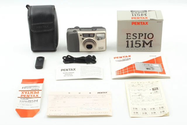 [Casi como nueva en caja] Cámara fotográfica de apuntar y disparar PENTAX ESPIO 115M de JAPÓN