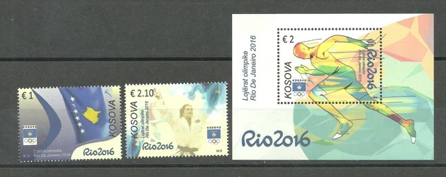 KOSOVO 2016 Olympische Spiele Rio 2016 SET + BLOCK postfrisch