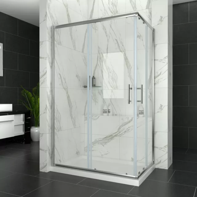 Sliding Shower Screen Square Corner Enclosure 760/800/860/900/1000/1100/1200mm