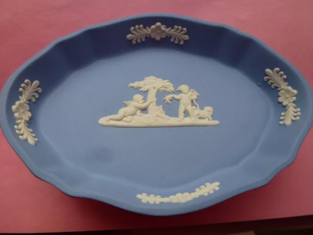 WEDGWOOD (Blue) Porcelain TRINKET / PIN DISH