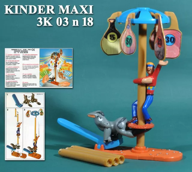 Kinder Maxi 2003, Italie, 3K03 n18 mat de cocagne + BPZ