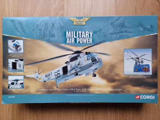 CORGI AVIATION AA33402 Sikorsky SH-3D Sea King -  APOLLO 11 Recovery