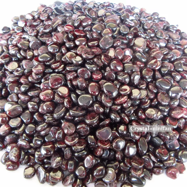 1/2lb Natural Wine Tumbled Garnet Crystal Bulk Red Stone Reiki Healing