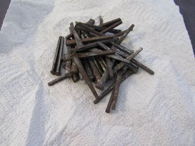 2.5" Labelle Nail Square Cut - Lot of 1 Pound VTG Style Rustic Primitive Craft