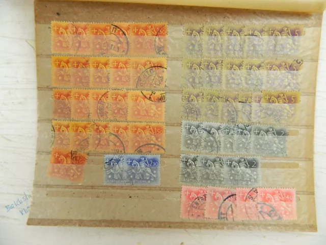 Briefmarken Portugal gestempelt auf 11 Karten Lot E-1258 3