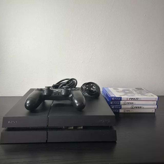 Sony Playstation 4 PS4 500 GB Console Nera  + Cavi +Dualshock Originale + Giochi