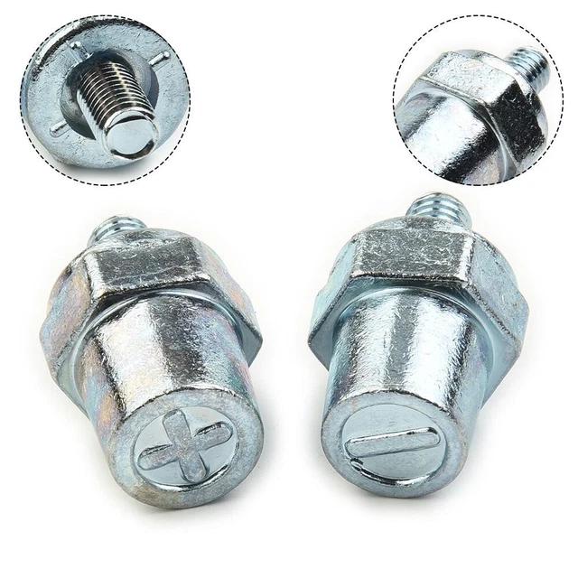 1*Pair Zinc Alloy Battery Side Terminal Charging Posts Fit 8mm Positive