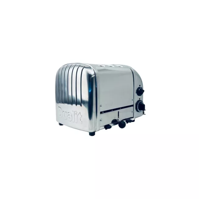 Dualit Classic Combi 2+1 Toaster 3 Schlitz Handgefertigt Metallic Silber