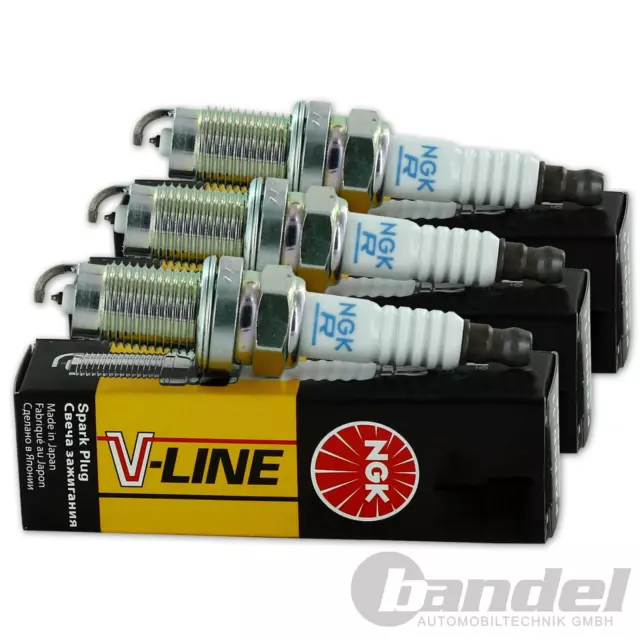 3x NGK Bujía Bujías V-Line 53 Apto para 1.0 Opel Agila A Corsa C / D