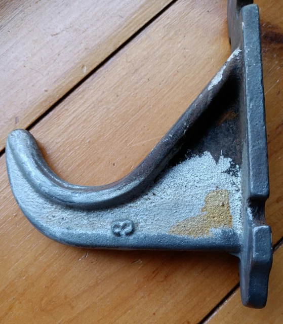 2 Large Metal Marine Cast Steel Industrial Hooks 10