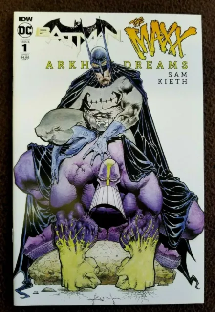 Batman The Maxx Arkham Dreams #1 Cover B Sam Keith Idw Dc Comic Crossover Event