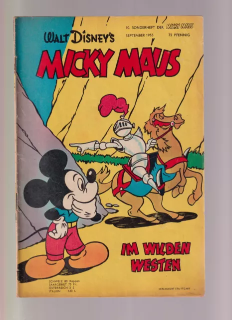 Micky Maus Sonderheft 1955 Nummer 30 guter Zustand Micky Maus im Wilden Westen