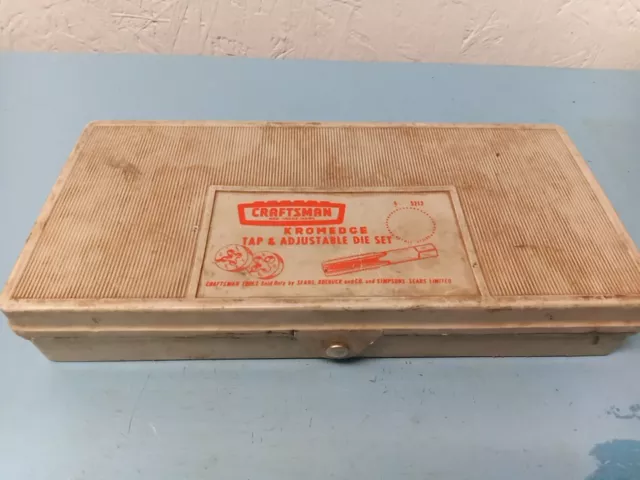 Vintage Craftsman Kromedge Tap & Adjustable Die Set (LL)