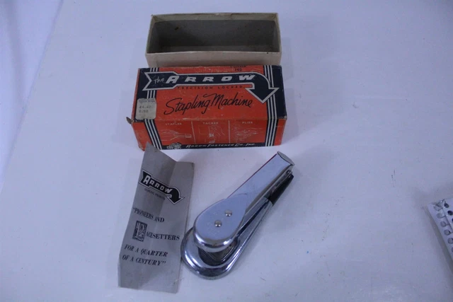 GENUINE ARROW PRECISION Locked Stapling Machine #105 in Original Box ...