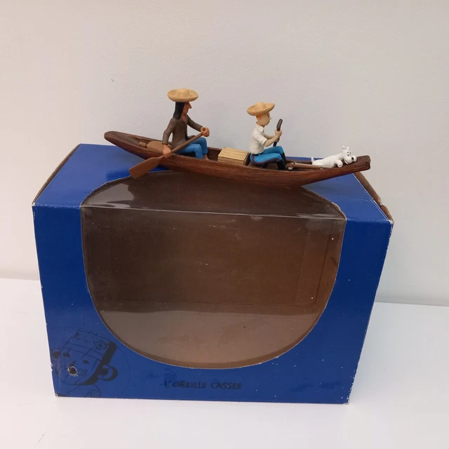 COFFRET FIGURINE SCENE TINTIN 2006 MOULINSART NEUF EN BOITE