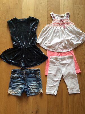 Bundle Girls Summer Outfits Clothes From Next Age 5-6 Denim Shorts