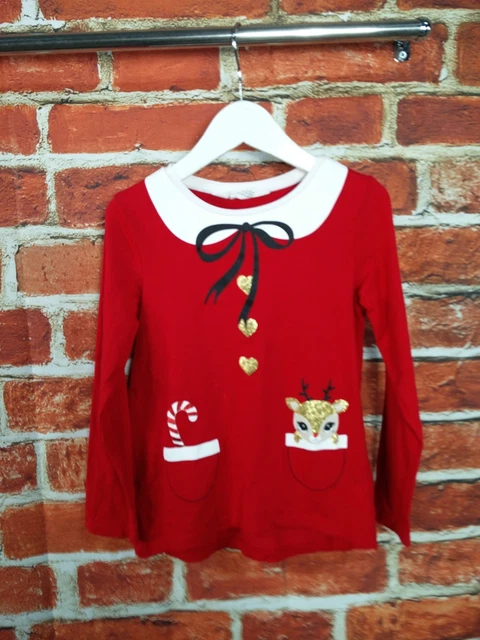 Pacchetto Ragazze Età 4-5 Anni Next H&M Gonna Leggings Top Natale Maglione 110Cm 2