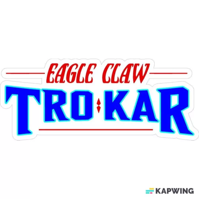 EAGLE CLAW TROKAR HOOKS BASS BOAT CARPET DECALS GRAPHICS BONUS DECAL!! FREE