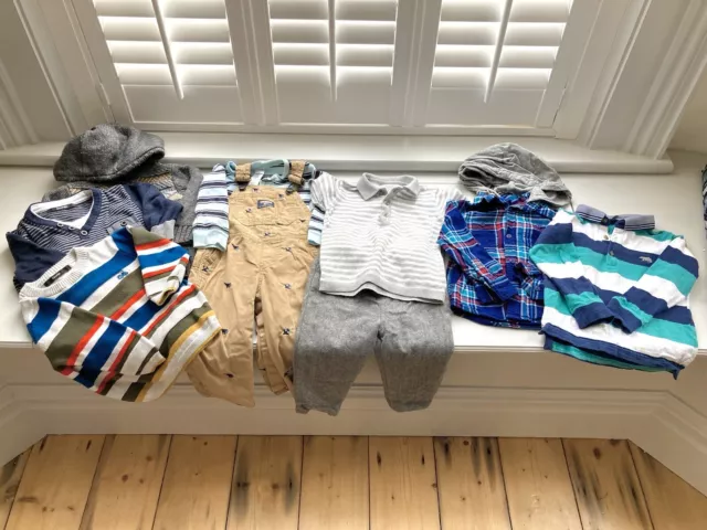 Baby Boy Clothes Bundle 12-18months Mamas & Papas George OshKosh Bgosh F&F