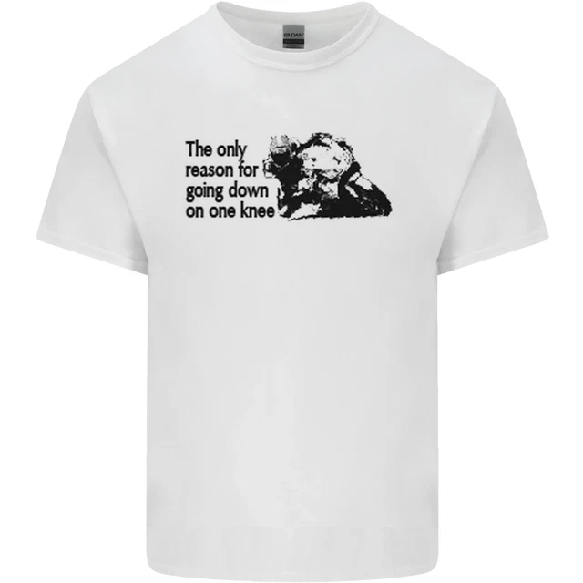 T-shirt Homme Gildan Coton Motif Motard - Genou Sur Duvet, Coupe Loose Fit, Neuf Sans étiquette