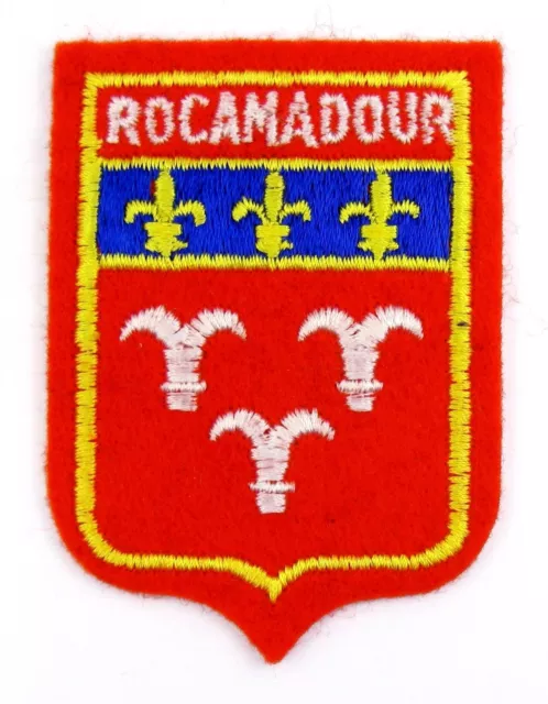 Ecusson brodé ♦ (patch/crest embroidered) ♦ ROCAMADOUR