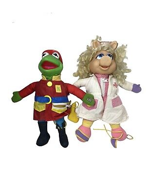 1990 MISS PIGGY DRESS-UP NURSE Kermit Frog 16" Mattel Jim Henson Muppets Toy
