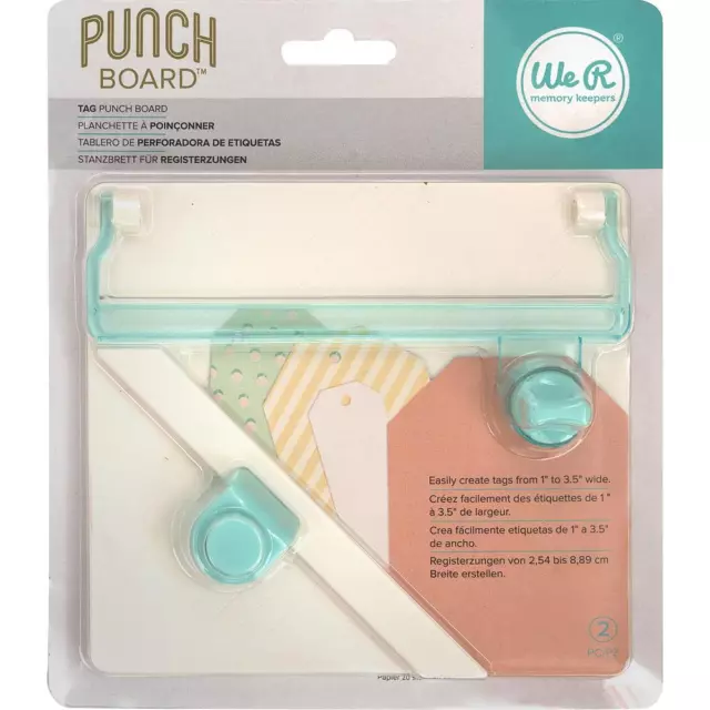 We R Memory Keepers Tag Punch Board 660248
