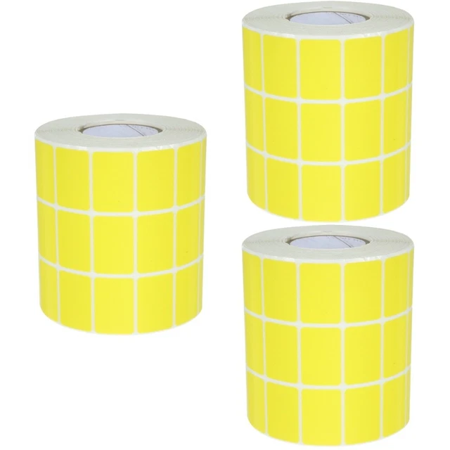 3 Rollen des Klebstoffs Klassifizieren Sie Label Selbstkleber Blanketikett DIY