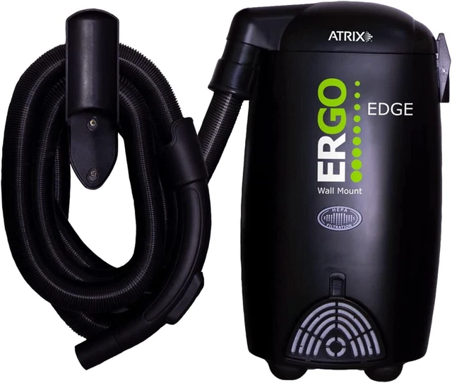 Atrix Ergo Edge Wall Mount Vacuum, Black