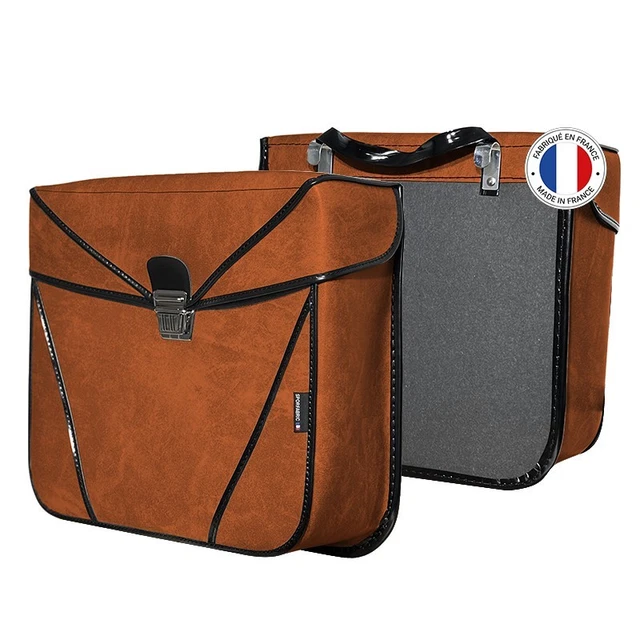 PAIRE DE SACOCHES SPORFABRIC naturel -à crochet 33X28X11