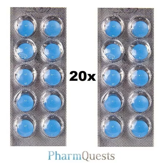20 x Blaue Pillen Herbal 🔥 Bull Power für erwachsene Männer 🔥 Testo Tabs Selen