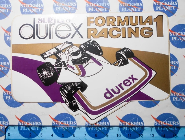 Autocollant Vintage F1 / Tuning - Formule 1 Racing - Années 80 - Origine Italie