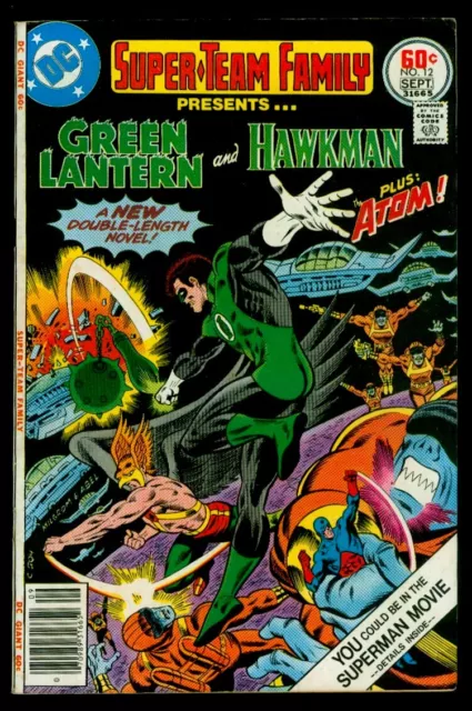 DC Comics SUPER-TEAM Family #12 Green Lantern Hawkman & The Atom FN/VFN 7.0