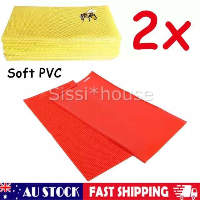 2x Beewax Foundation Sheet Mould Reusable Silicone Lightweight Beekeeping Tools