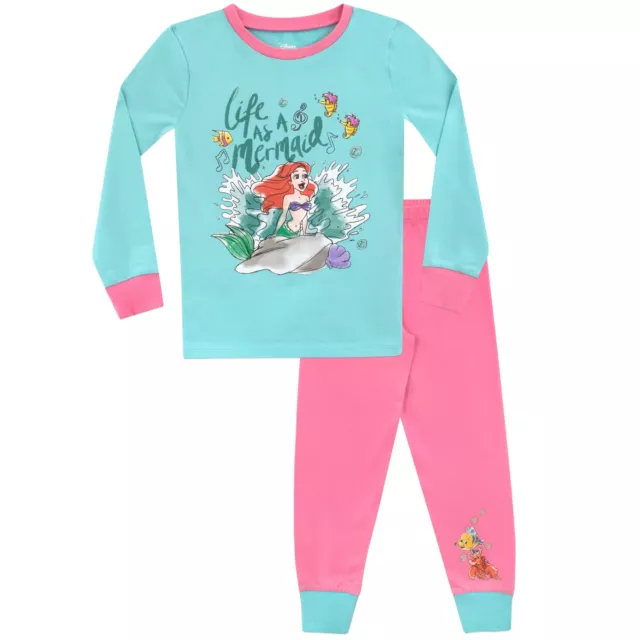 The Little Mermaid Pyjamas | Kids Disney Ariel PJs | Disney Princess Pyjama Set