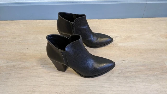 Bottines noires en cuir 40