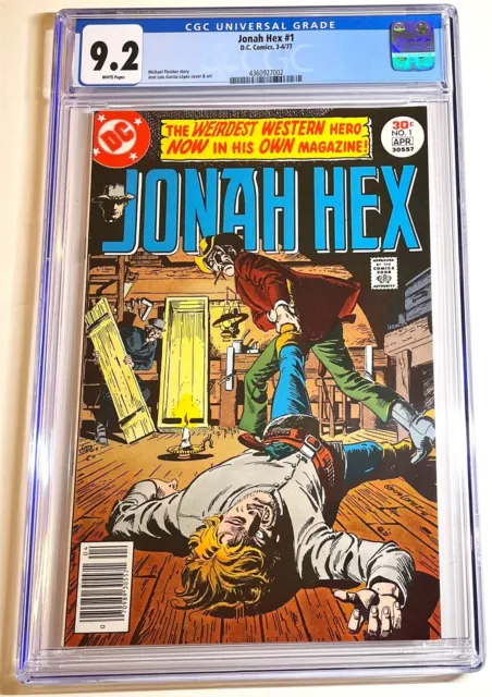 JONAH HEX #1 ~ First solo title 1977 DC Comics ~ CGC 9.2 white pages!