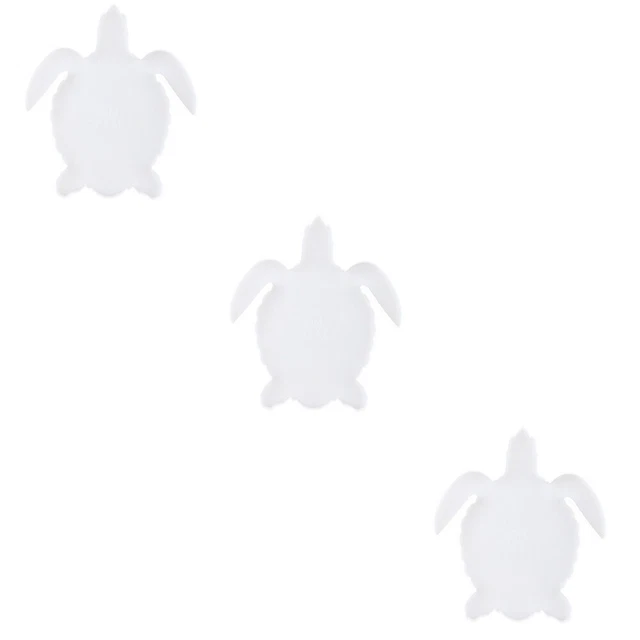 Set of 3 Schildkröten-Untersetzer-Form Kristall-Epoxy-Form Ozean